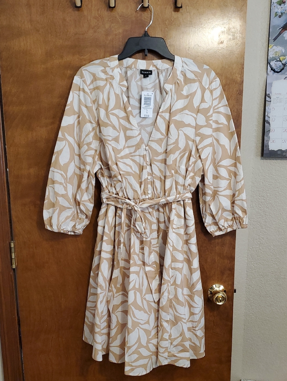 NWT Torrid Mini Poplin Peasant Top Dress Size L